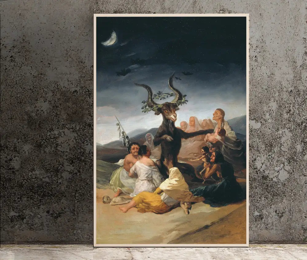 Witches Sabbath Francisco De Goya Y Lucientes Poster No Frame Vintage Unframed Wall Art Print by My Store