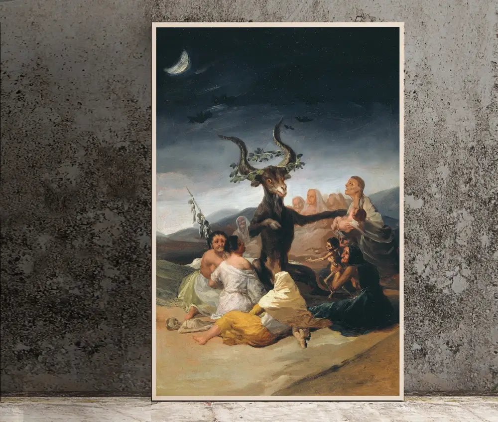 Witches Sabbath Francisco De Goya Y Lucientes Poster No Frame Vintage Unframed Wall Art Print by My Store