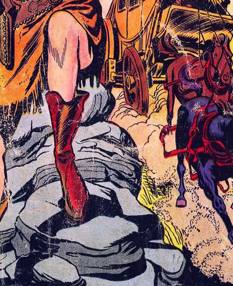 Women Outlaws Poster Vintage Comic Book Art Print No Frame by My Store